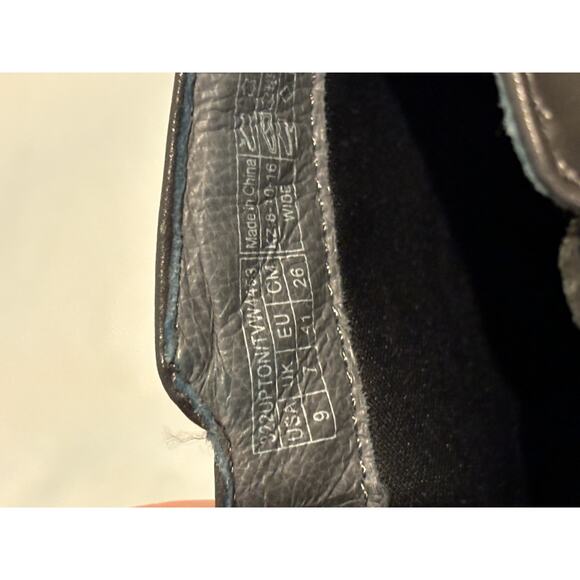 Vionic Upright Upton Black Snakeskin Buckle Heel Booties Womens Size 9 - Picture 6 of 7